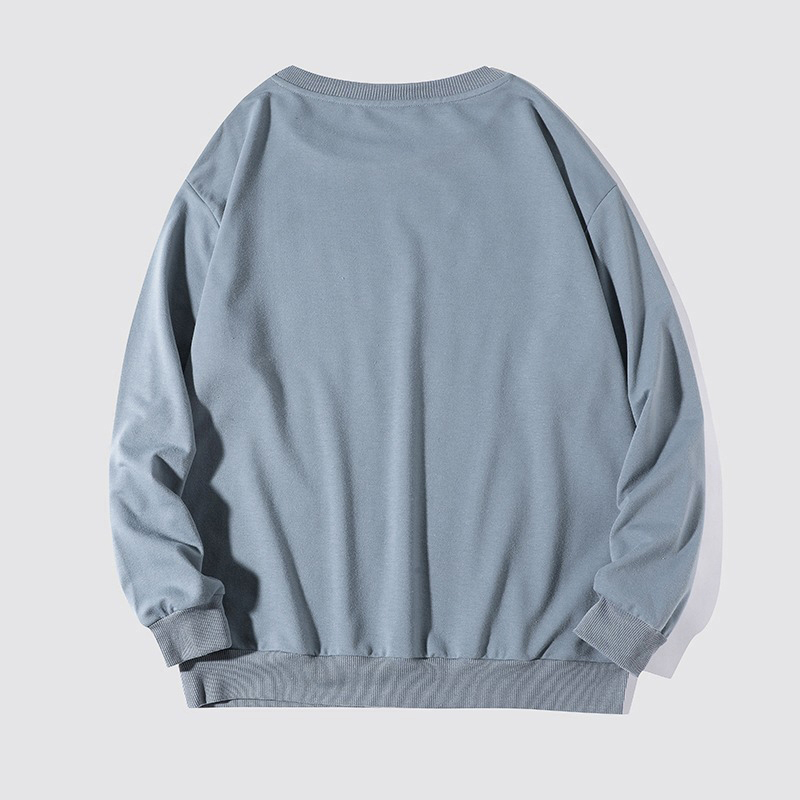 Spring and autumn customized fashion crewneck pullover unisex sweat shirts