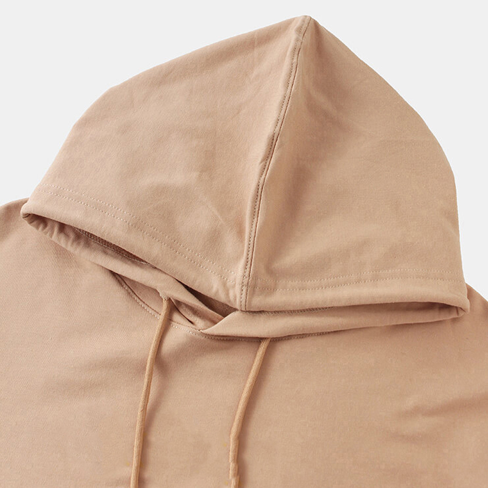 Mens Custom Logo Blank Big Pocket Hoodies Black Hoodie