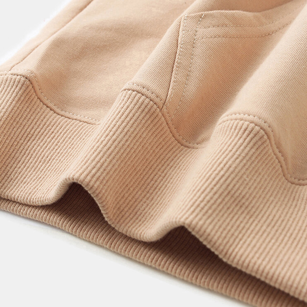 Mens Custom Logo Blank Big Pocket Hoodies Black Hoodie